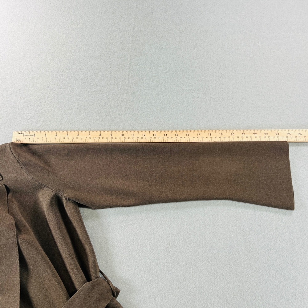 M.M.LaFleur Merritt Jardigan Women XL Ash Brown Knit Wrap Jacket Cardigan Blazer - Picture 12 of 12